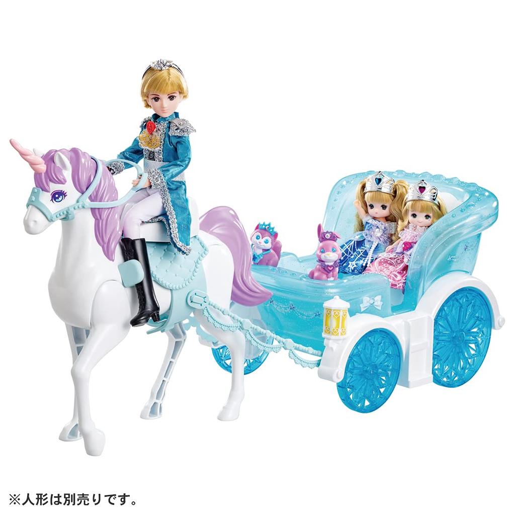 TAKARA TOMY Panenka Dreaming Princess Royal - hračka na hraní pro děti od 3 let, splňuje bezpečnostní normy pro hračky, certifikace ST Mark, Licca "Licca-chan Carriage"