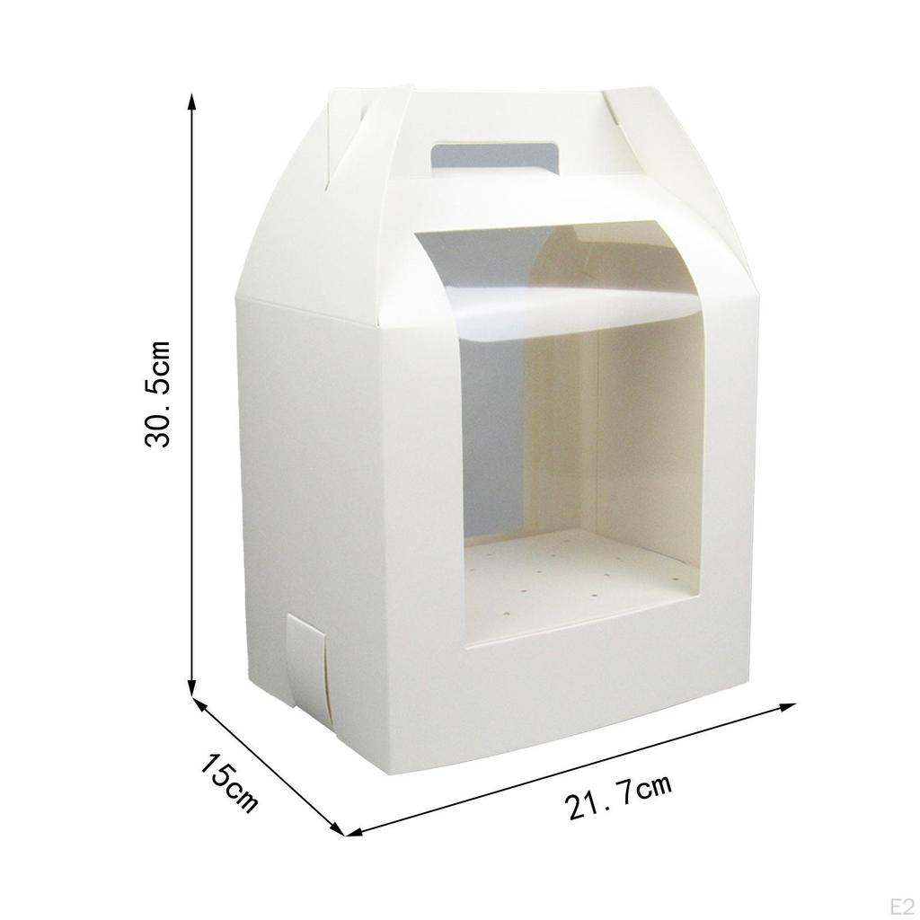 6 stück Kuchen Display Stand Treat Box 18 Loch mit Klarem Fenster Lollipop Träger für