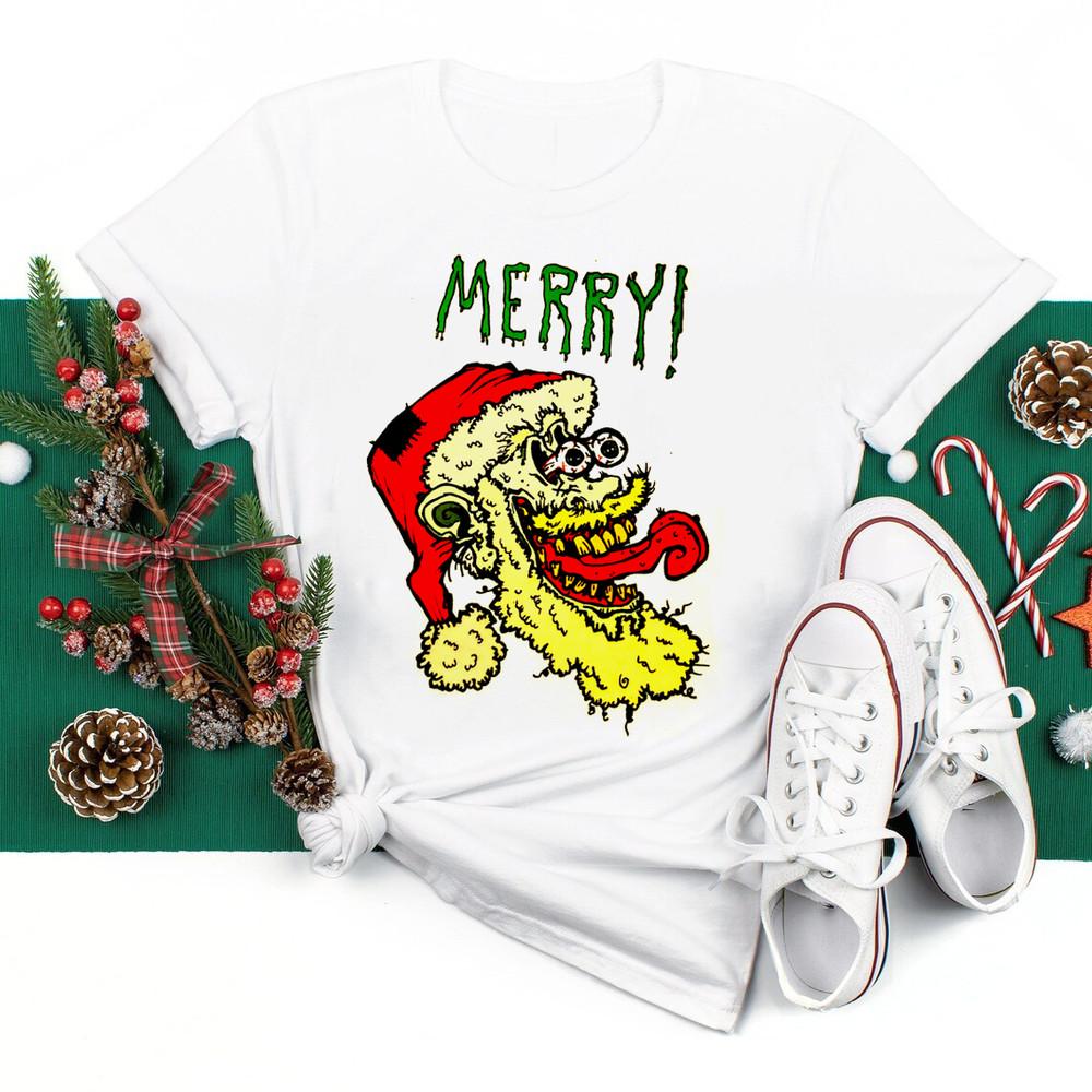 RAT FINK MERRY CHRISTMAS Unisex Cotton Size S-5XL T-Shirt S172 Unisex T-Shirt XXXXL