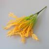 Yellow Flower Artificial Wheat Ears Rice Plant Bouquet 7 Forks Fake Plants  Office Hotel Decor