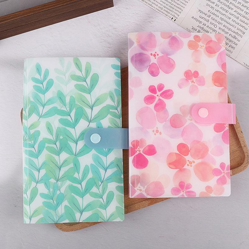 120/240 Slots Nail Sticker Storage Book Clear/Butterfly/Flowers/Leaves Cover Nail Decal Storage Album For Small Sticker