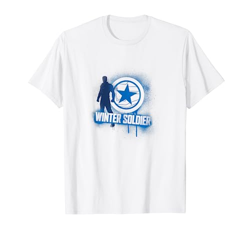 Marvel Falcon and Winter Soldier Spray Paint T-Shirt
