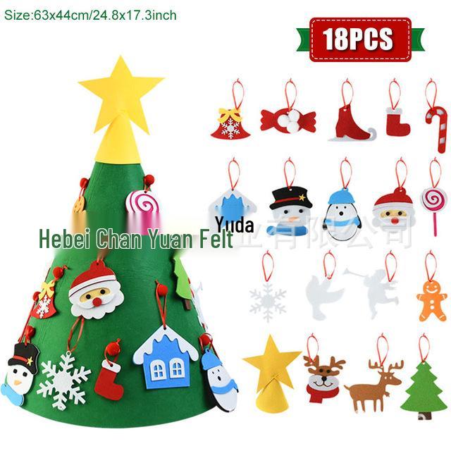 3D DIY Felt Christmas Tree Decoration Pendant