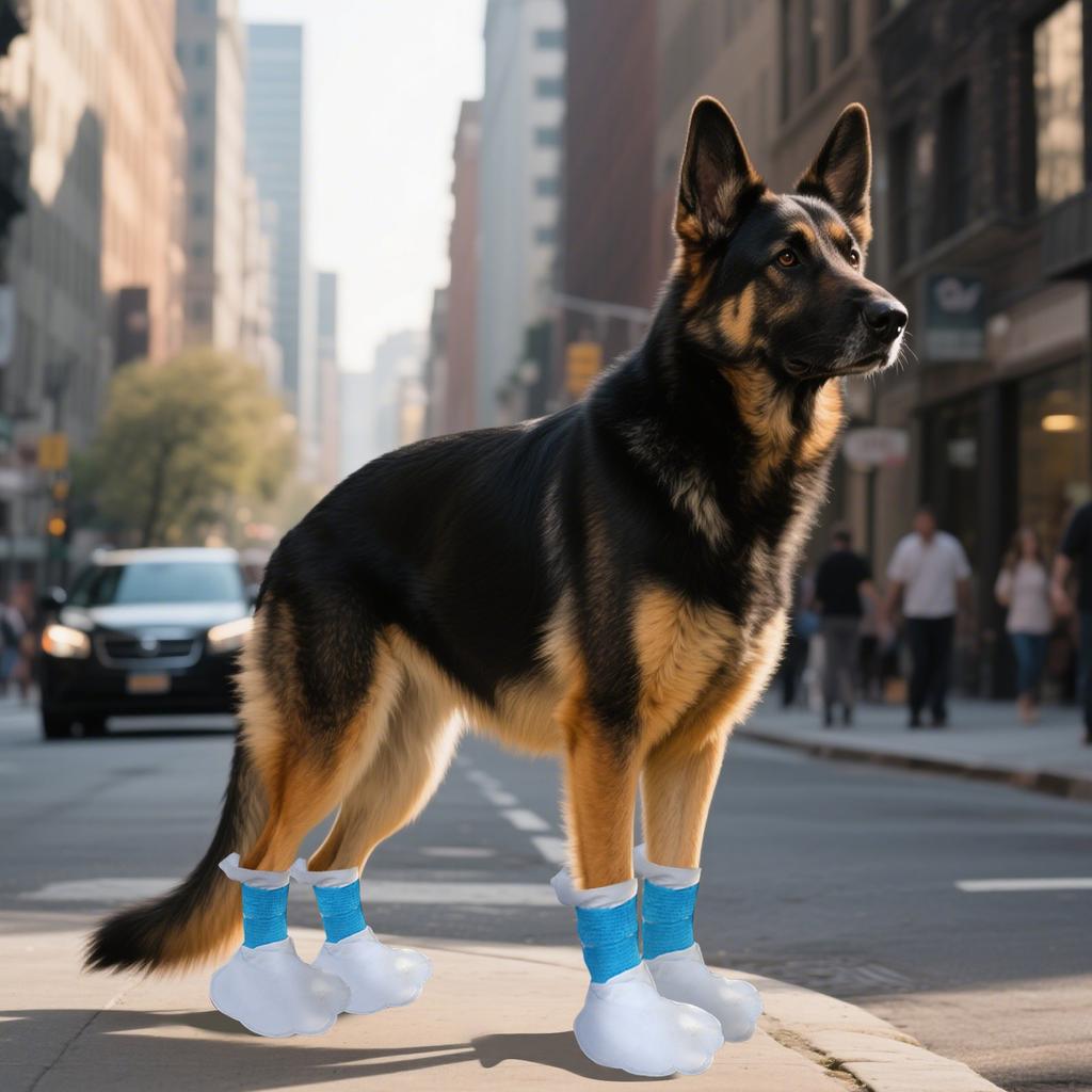 20 Einweg-Haustierschuhüberzieher für echte Katzen- und Hundefüße, Haustierkatze, Hundezubehör mit blauem Verband