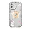 Cream pattern cute bear for iPhone17 mobile phone case Apple 16promax14/13 soft case 15 factory