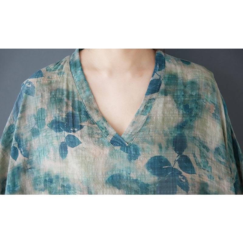 Dimanaf 2025 letní dámské šaty velké velikosti Základní ležérní šaty Volné Vintage květinový potisk Dlouhé plážové šaty