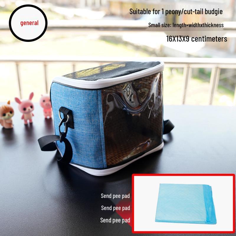 Portable Parrot Bag: Breathable, Transparent, Crossbody Carrier for Budgie & Cockatiel - Detachable Design for All Seasons