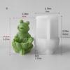3D Frog Candle Mould Cartoon Animal Silicone Molds Ornament Molds Castings Molds Plasters Molds for Home Decoration
