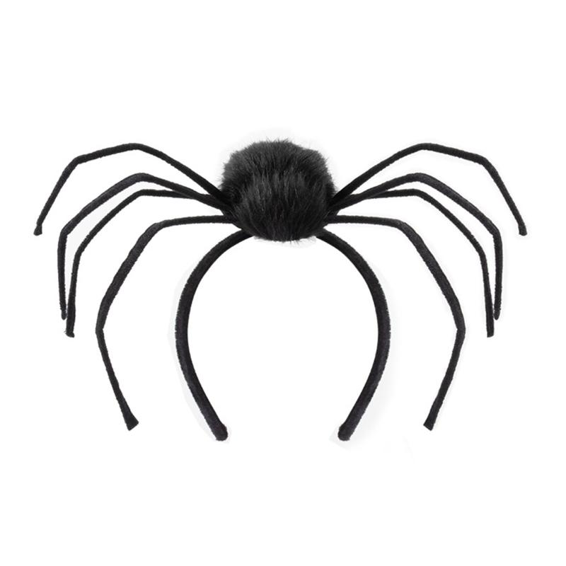 

Punk Dark Series Spiders Hairhoop for Adult Theme Party Costume Headband Day of Death Headpiece Halloween Witch Headwear 1