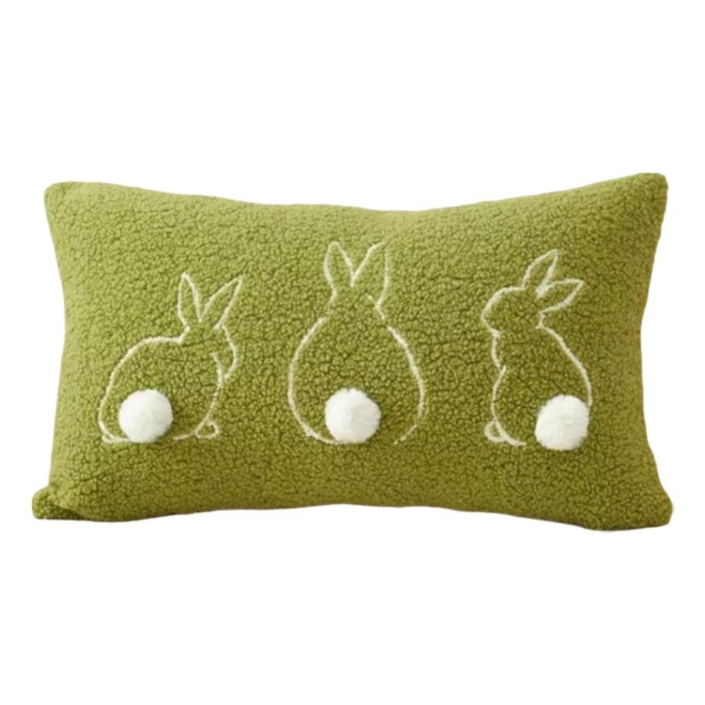 Plush Easter Bunny Pillow Cover Square/Rectangular Pillowslip Cartoon Rabbit Pillow Case  Bed Room