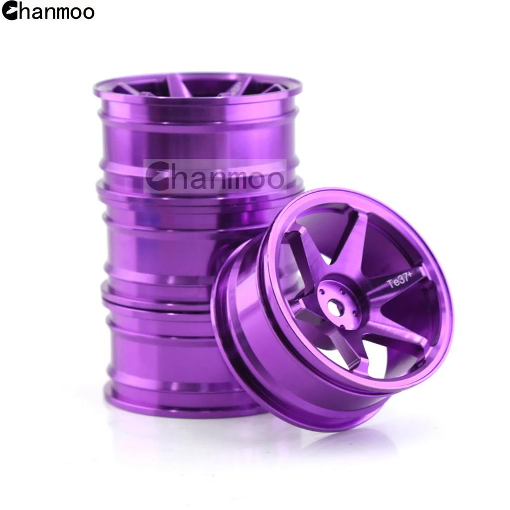 1/10 RC On-road Drift Car Alloy Wheel Hubs Metal Wheel Rims for HSP 94122 94123 Tamiya TT02 HPI Kyosho Sakura CS D4 Upgrade Part