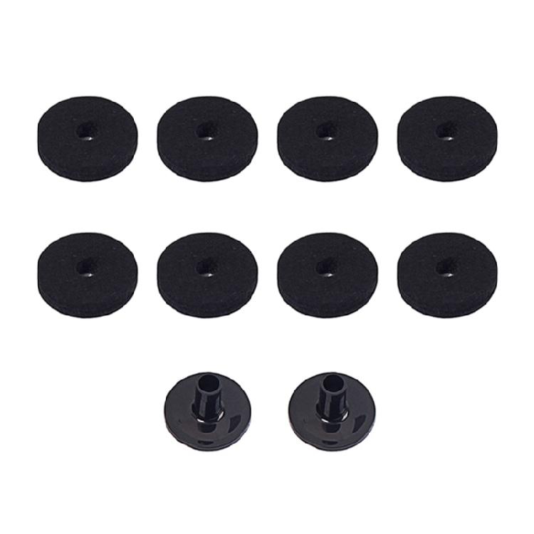 Pack Of 10 Professional Drum Felt Bottom Cover Drum Felt Bottom Covers Replacement Set For Superior Vibration Isolation