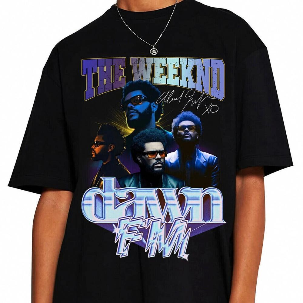 The Weeknd T Shirt The Weekend Tour Merch Dawn Fm Shirt Vintage Retro 90s Tee Unisex T-Shirt XXL