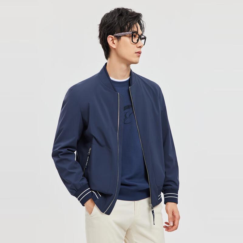 SEPTWOLVES Men's Recycled Fabric Baseball Collar Jacket