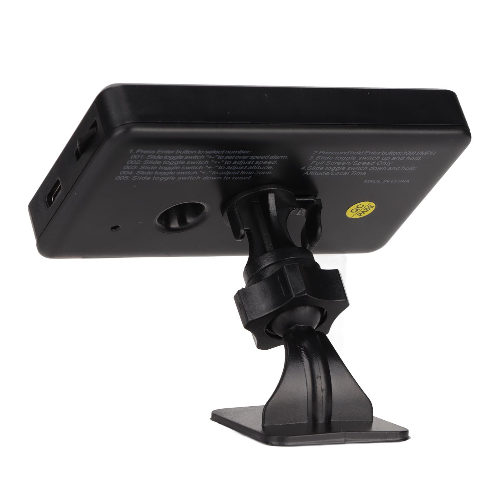 

Black 4.5in Car HUD Display 2 Alarm USB Power Supply Multifunction GPS HUD Gauge for Vehicle
