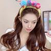 Caterpillar Headband Girls Plush Texture Cartoon Shape Rich Color Makeup Wash Face Hair Hoop Hair Fixing Accessory