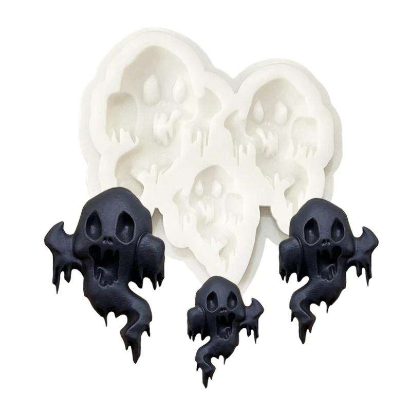 Halloween Ghost Silicone Sugarcraft Mold for Fondant Cake Decorating Cupcake Baking Resin Tool