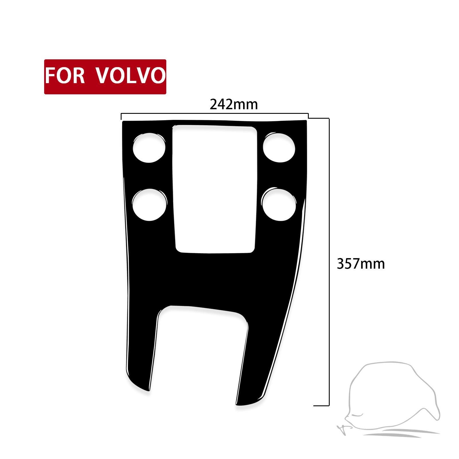 Piano Black Sticker for Volvo S60/V60
