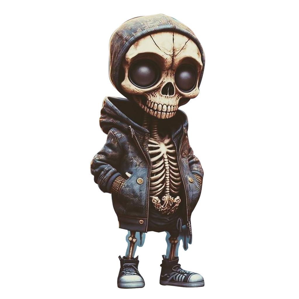 Skull Acrylic Colorful Car Hanging Decoration For Retro Halloween Decor Home