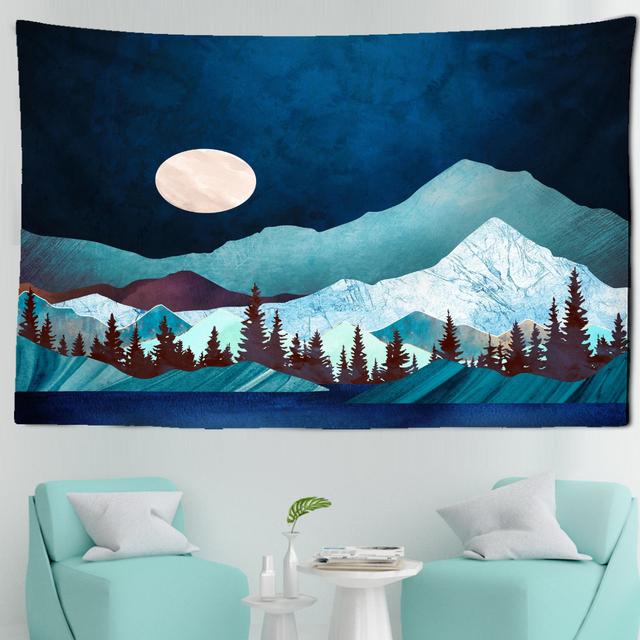 Палевый гобелен с иллюстрацией — фото 23