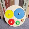 Wooden Puzzle Kids Montessori Toys for Baby 1 2 3 Years Old Alphabet Number Shape Matching Games Children Early Educational Toys