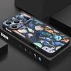 Jellyfish Dolphin Pattern Lanyard Case For iPhone 17 Pro Max Funda iPhone 16 15 14 13 Pro Max 11 16E 17E Soft Silicone Cover