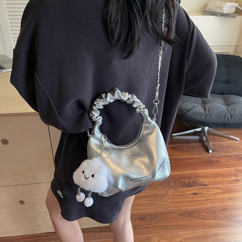 New feel hand bag women's trendy summer popular fashion commuter shoulder messenger bag dumpling bag