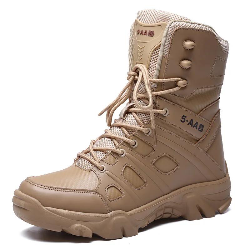 Mode Herrenstiefel Plattform Wüstenstiefel Herren warm Rutschfest Wanderschuhe 2024 Neu Arbeitssicherheit Herrenschuh Knöchel Herrenstiefel bota masculina