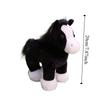 PP Cotton Fine Horse Plush Toy Fluffy Long Hair Horse Stuffed Doll  New Year