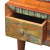 Coffee Table with Rounded Edge & 1 Drawer Reclaimed Wood