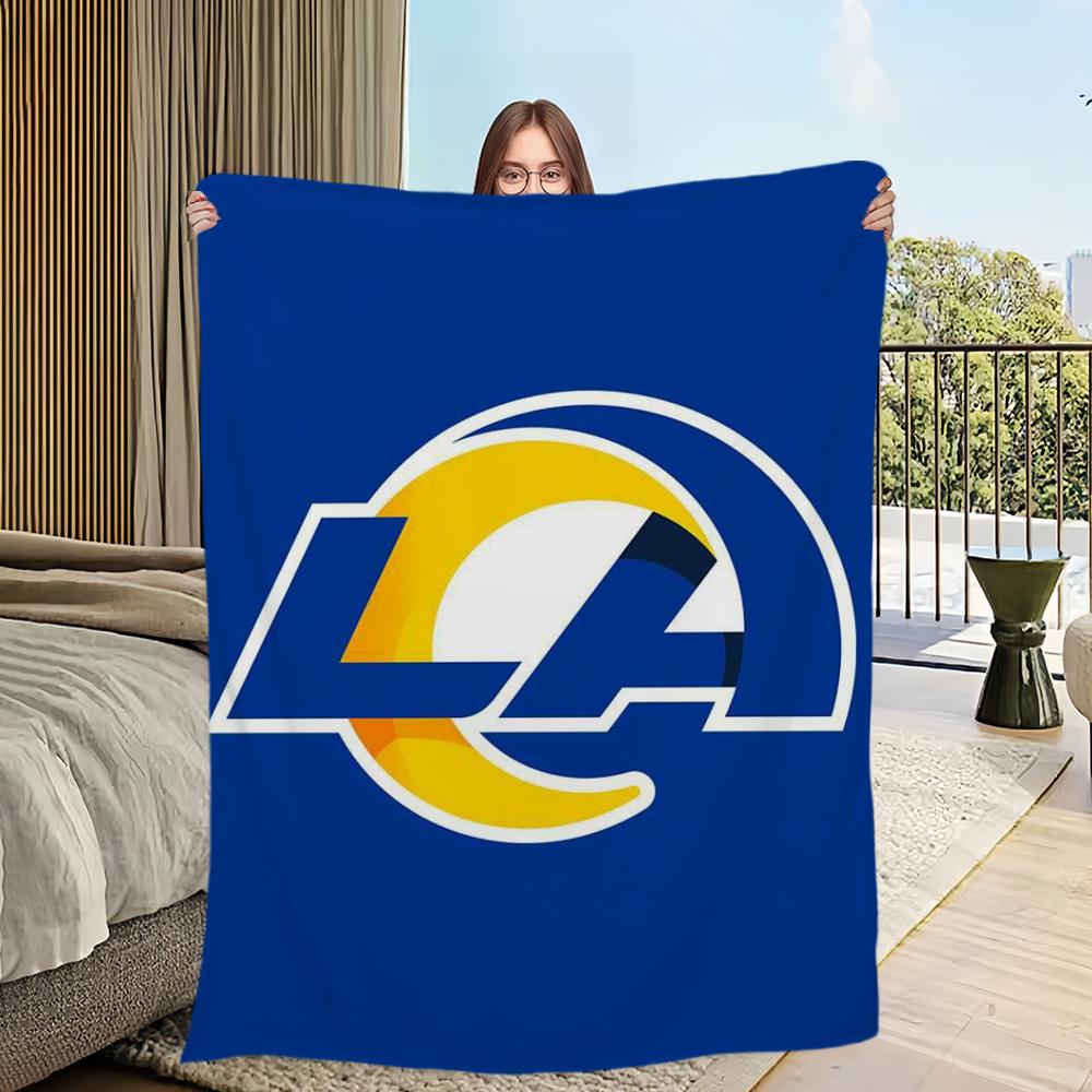 L-Los A-Angeles R-RamsS Skicomfort Warm Soft Home Kids Lunch Blanket Suitable For Living Room Office Daily Travel Gifts