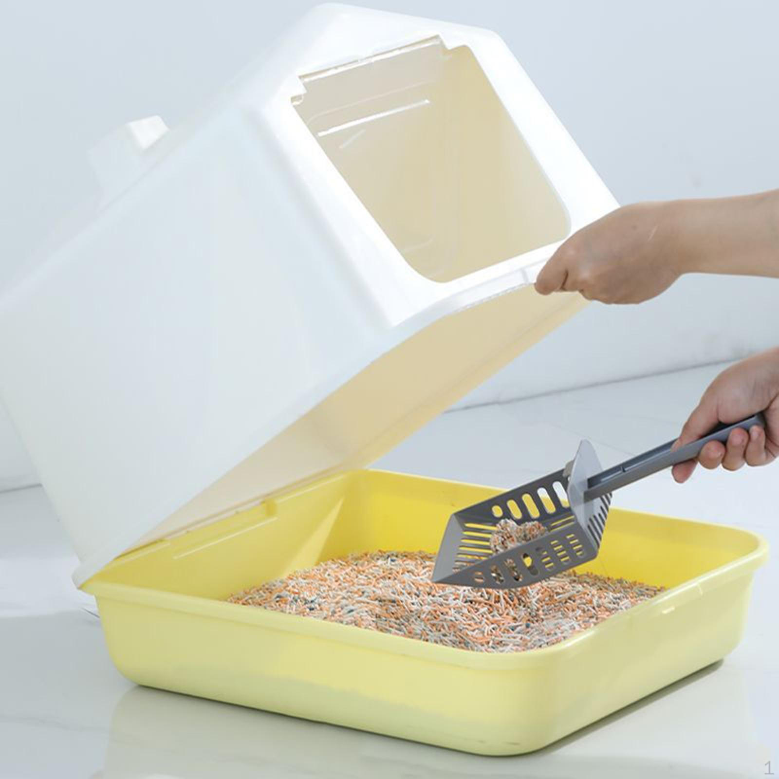 

Закрытый кошачий туалет, туалет для котят, анти-, чехол с капюшоном жёлтый