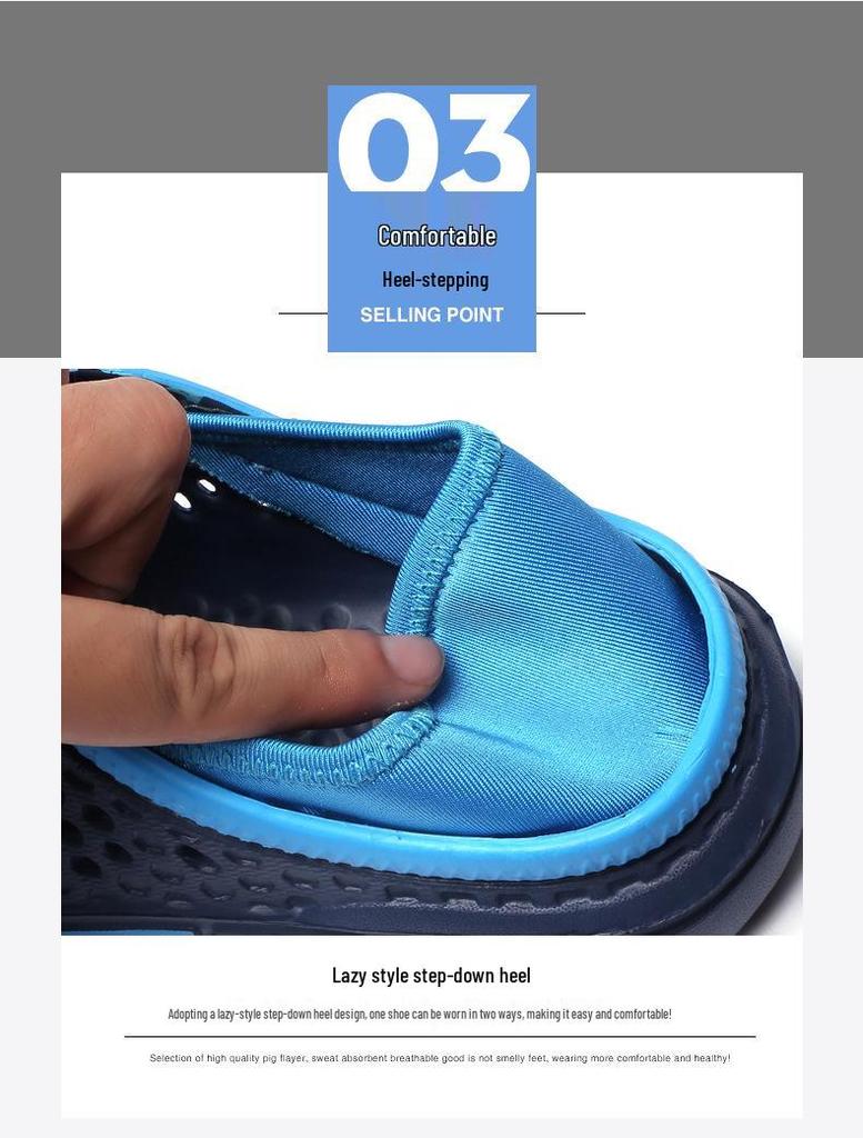 Plus Size Men's Outdoor Beach Clog Sandals