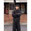 Men's American-Style Three-Proof Bomber Jacket - Thick Padded Autumn/Winter High-End Streetwear with Stand Collar