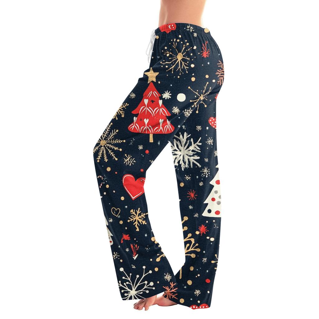 Women's Fashion Loose Casual  Printed Casual Pants