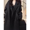 Petite-Friendly Hepburn Style Wool Coat - Mid-Length Women's Overcoat for Autumn/Winter 2025, New Korean Style