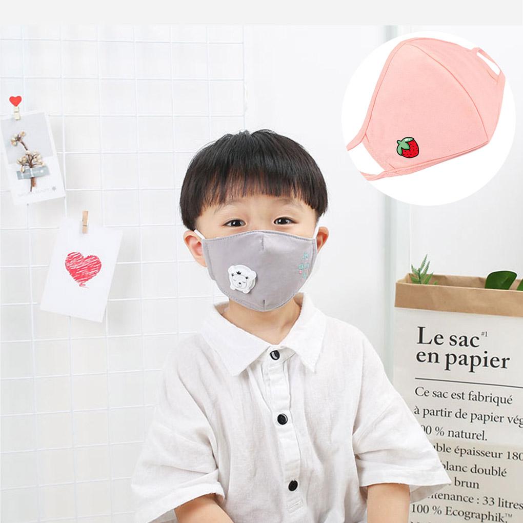 Kinder Baumwollstaubmaske Jungen Mädchen Atmungsaktiv Staubdicht Anti-Smog Gesichtsmaske Kinder