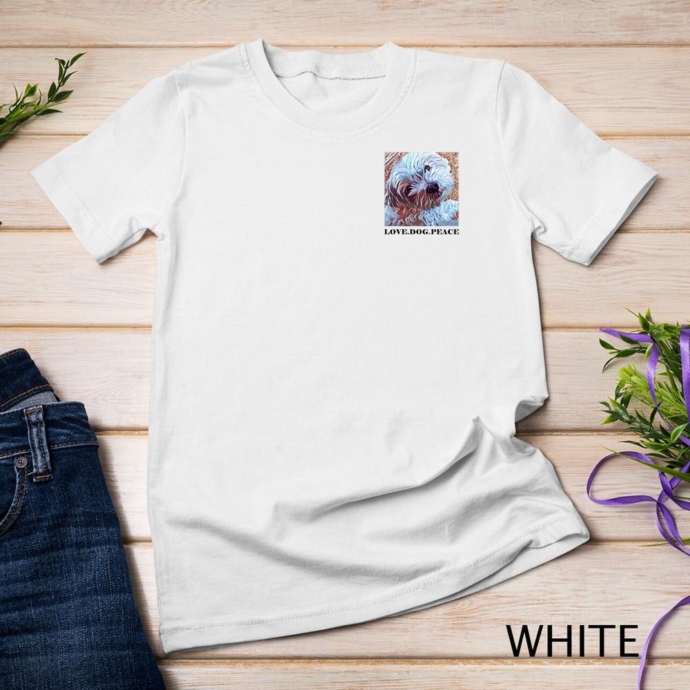 

Cute Maltese Dog Art Picture T-shirt Unisex T-shirt 3XL