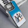 P-Pingu Cute P-Penguin Colorful Silver Back Phone Case For IPhone 17 16 15 14 13 12 11 Plus Pro Max Plus