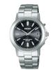 SEIKO SELECTION SBTM169 orologio da polso da uomo solare radiocontrollato con datario quadrante nero vetro zaffiro argentato acciaio inossidabile 10 ATM impermeabile