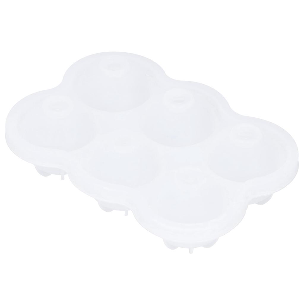 6‑Grid Silicone Ice Ball Mold with Leaking Hole Round Ice Tray for Kitchen Home Bar