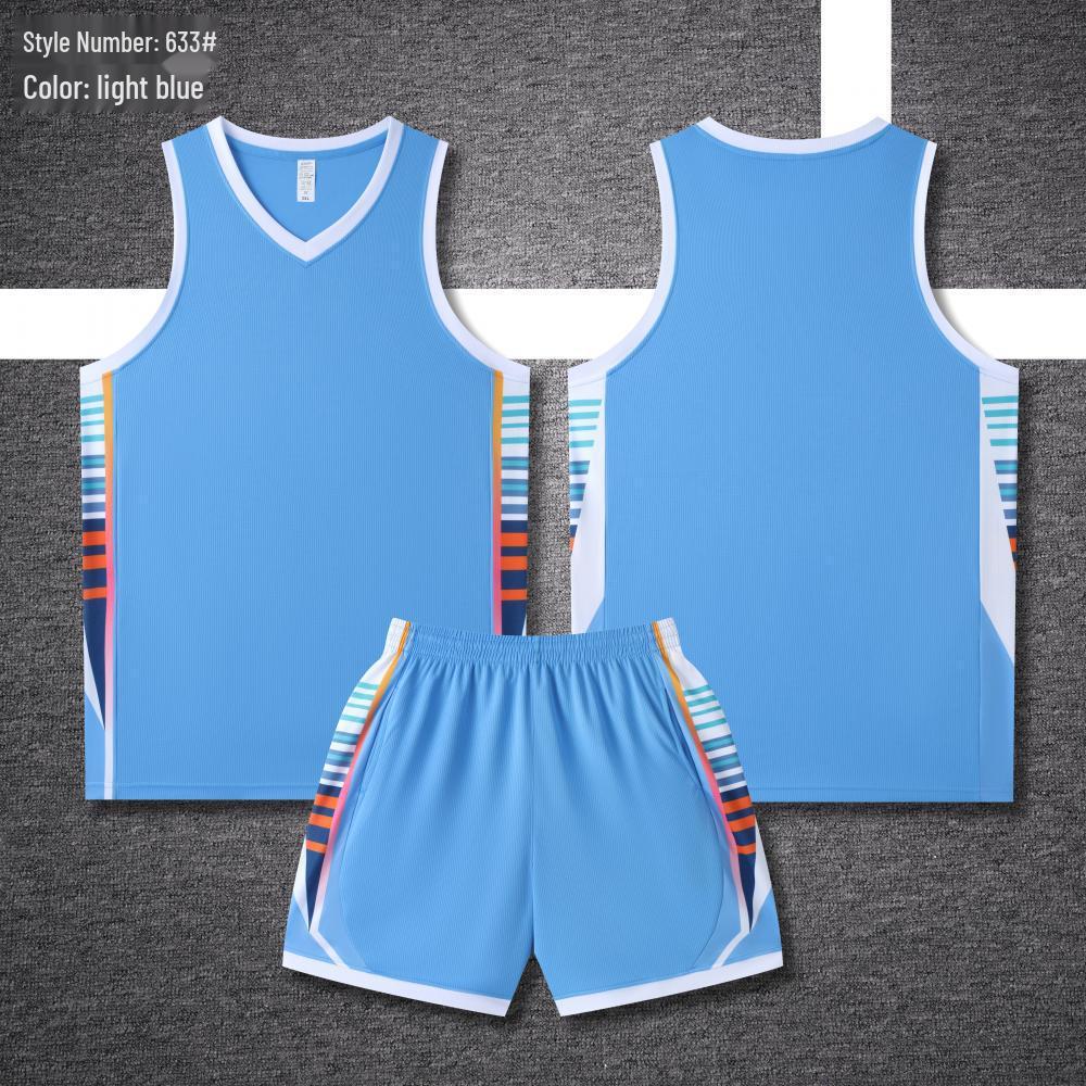 Custom Basketball Uniform Set: Quick-Dry, Breathable, Unisex, Short Sleeve