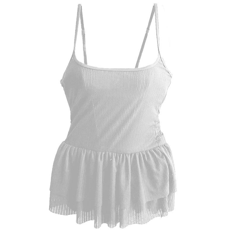 

Ярусный комплект бикини с оборками в стиле феи - Корейский тренд M