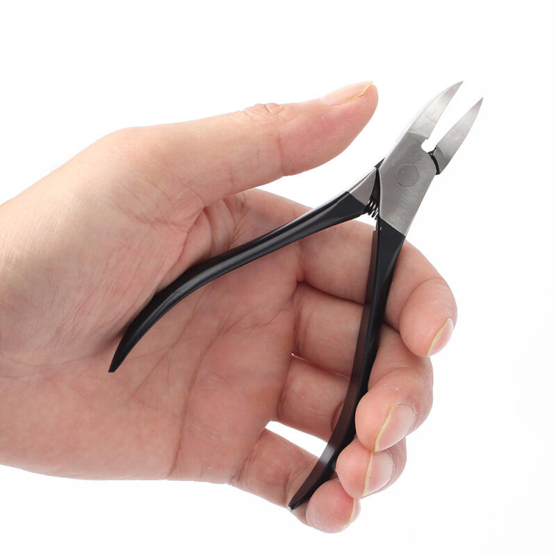 Ingrown toenail care nail nipper (black) / cuticle removal self-nail