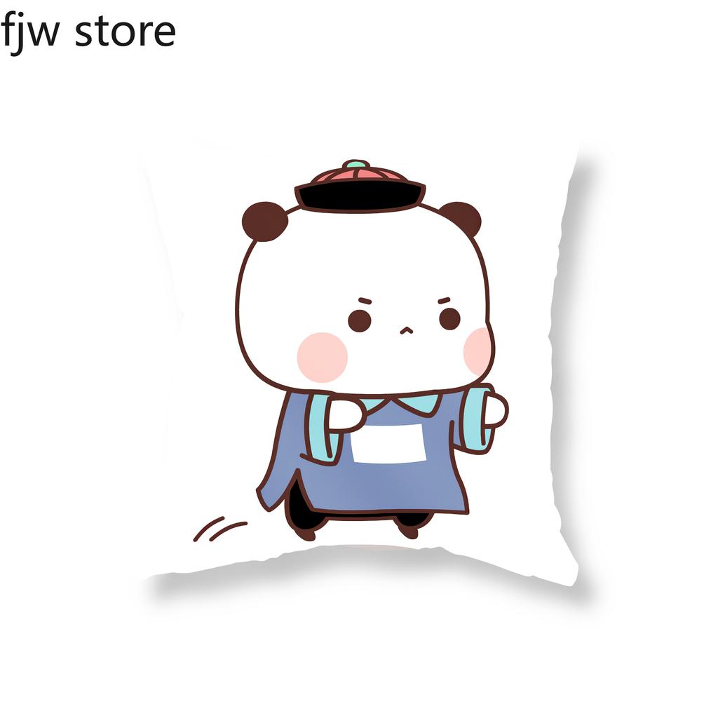 Cute Anime Red Panda Boob Throw Pillow Cover Witch Vampire Mummy Zombie Halloween Party Decor Sofa Cushion  Home