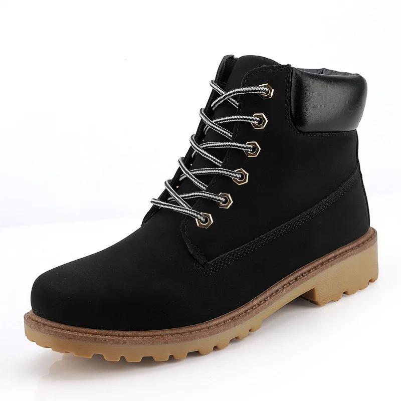 Fashion High Quality Mens Boots Fashion Men's Motorcycle Boot New Riding Shoes Men's Casual High Top Platform Boots Zapatillas De Hombre