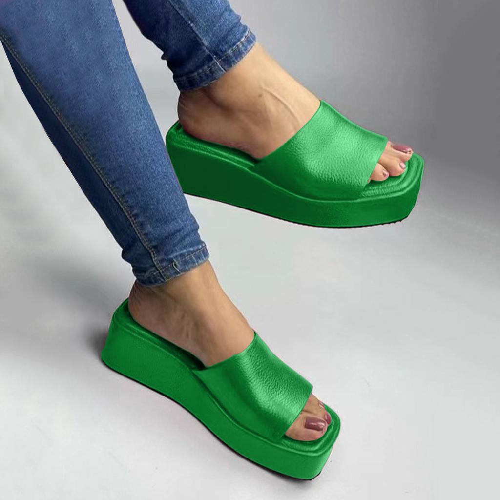 Damen Pantoffeln Mode Muster Farbe Sommer Dicke Sohle Flach Bequem Weich Hausschuhe Für Damen Netz Pantoffeln Für Damen