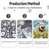 Pearl Painting Diy Sticky Diamond Creative Cartoon Funny Dog Daisy Meadow Diamond Painting Kit Living Room Hanging Painting