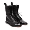 Patent Leather Women Boots British Style Flat Boots Black Pointed Toe Boots Handsome Motorcycle Boots Women's Boots Big Size 43
