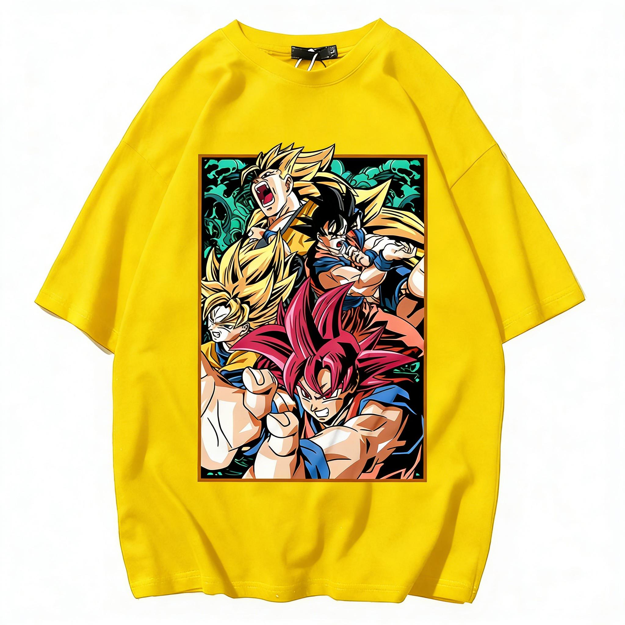 Latest Japanese Classic Dragon Ball Tshirt Manga Retro Toriyama Akira Commemorative Round Neck Mens Tshirt 4XL